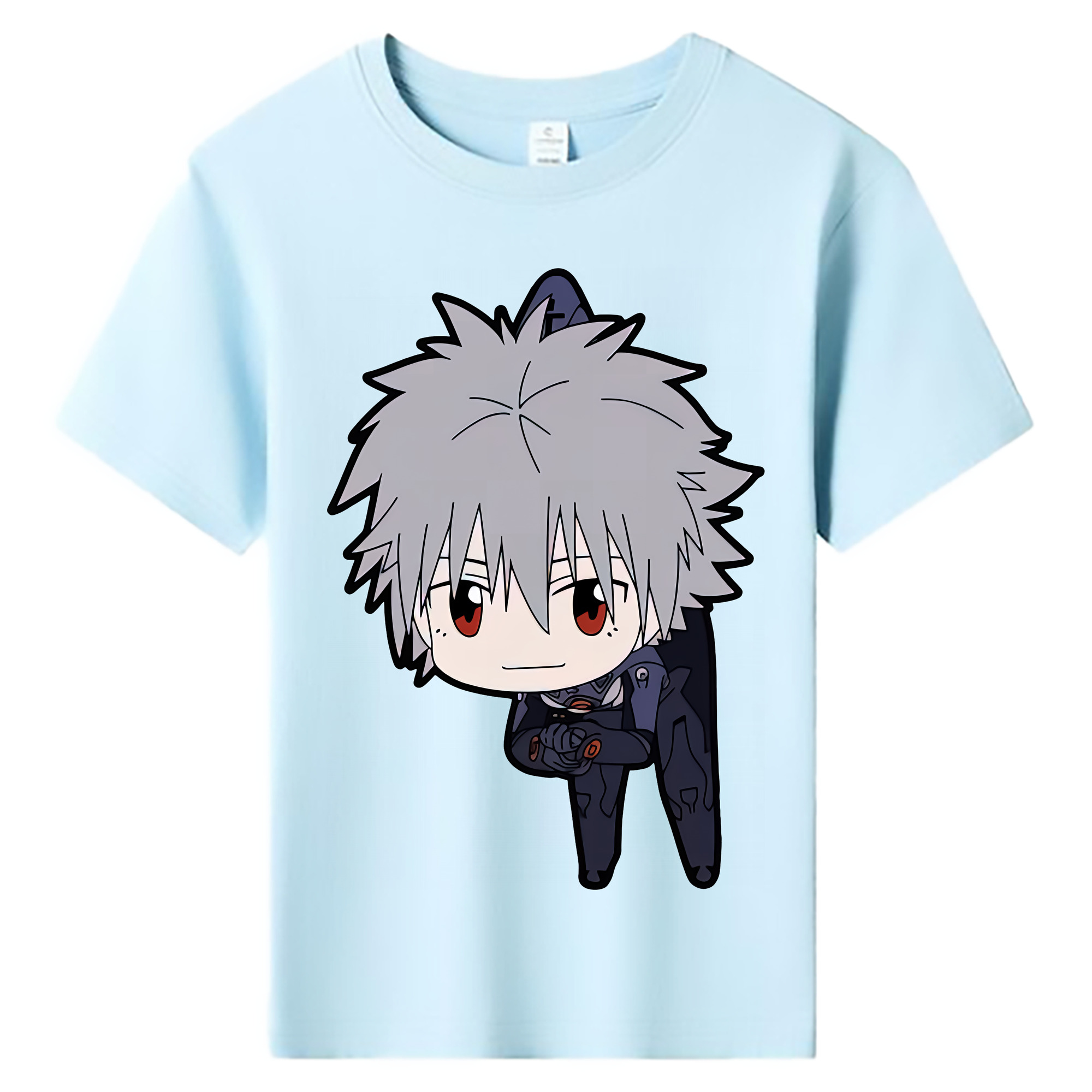 （画像用） EVA 新世紀エヴァンゲリオン 綿100％キッズTシャツ（フロントプリント）
